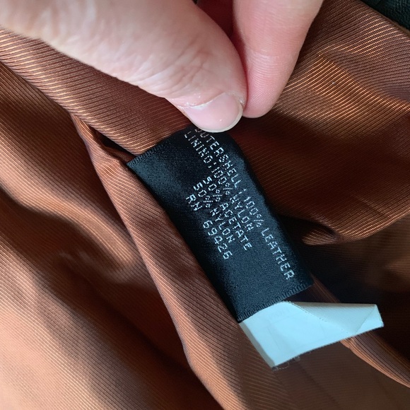 wilson leather black leather coat women’s size M - Picture 8 of 8